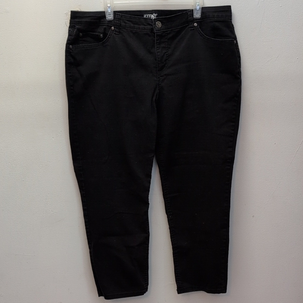 Terra & Sky Black Ankle Cropped Jeans #9